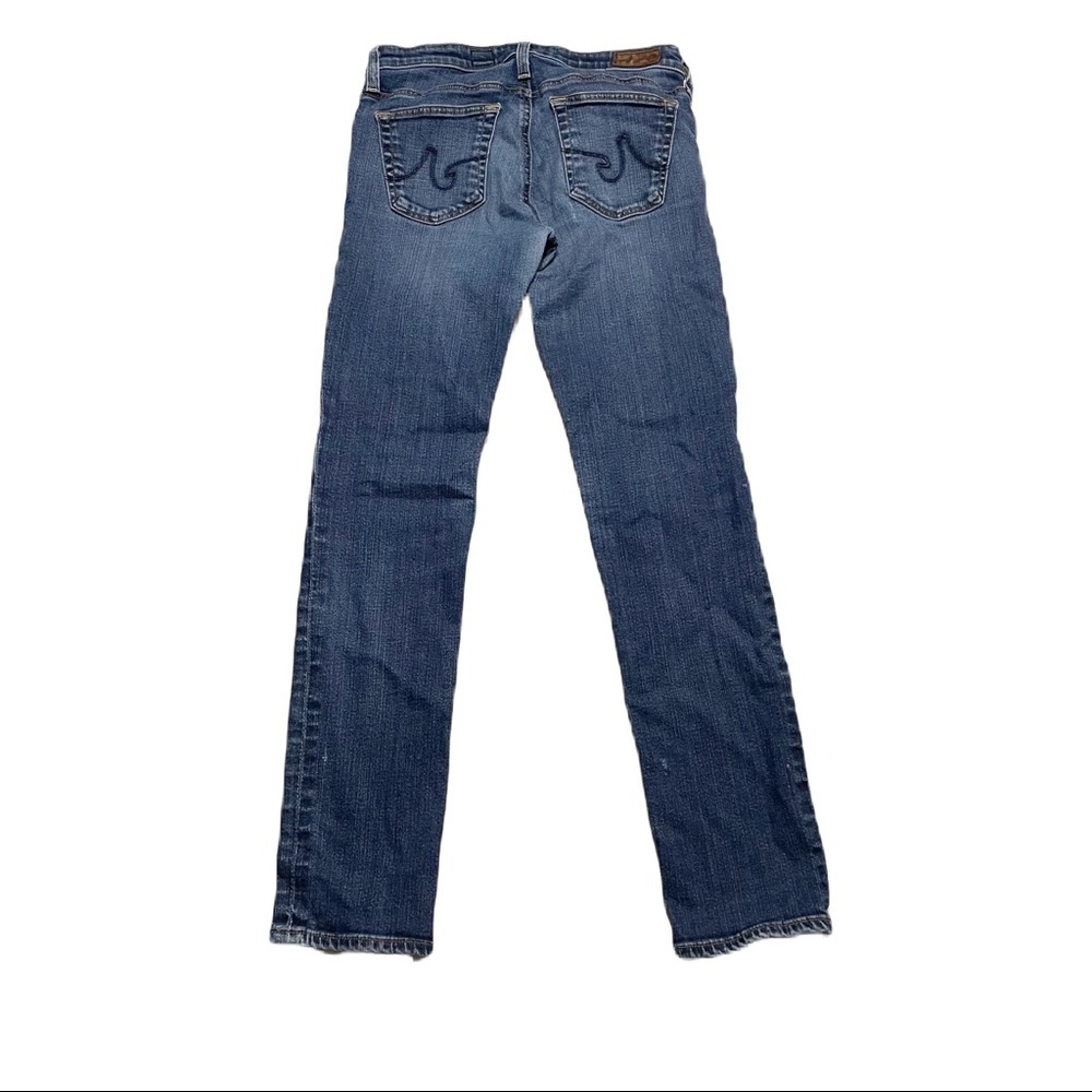 AG Adriano Goldschmied The Stilt Cigarette Leg Darker Wash Casual Jeans Size 28R - Picture 2 of 7